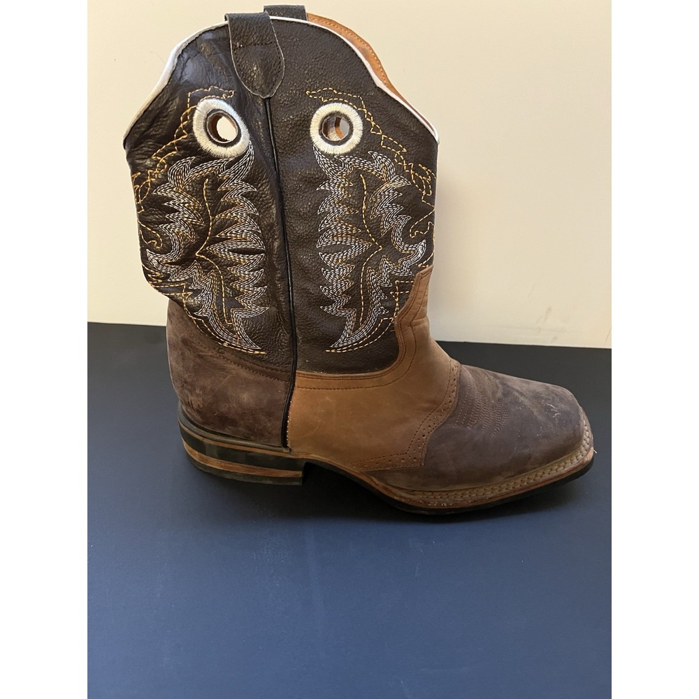 OLD CORRAL Cowboy Boots Men's Size 8 / 26 MEX‎ Brown Leather Western Rodeo Style